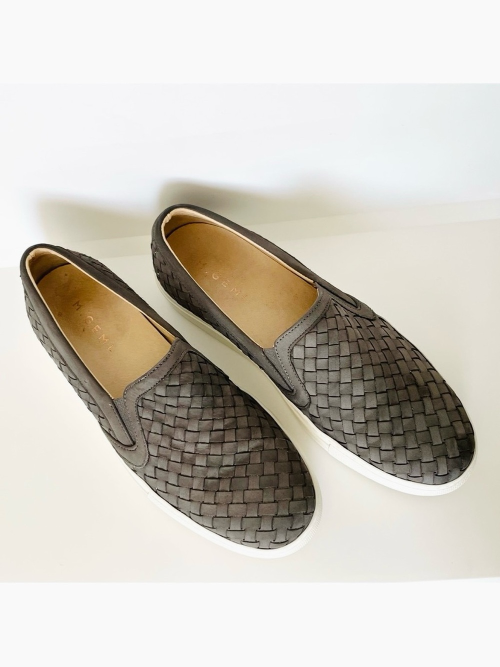 M. Gemi The Cerchio Woven Nubuck Slip On Sneaker 40